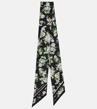 Floral silk twill scarf | Dolce&Gabbana