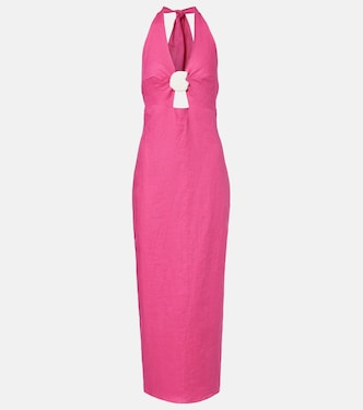 Orly cutout linen midi dress | Cala de la Cruz