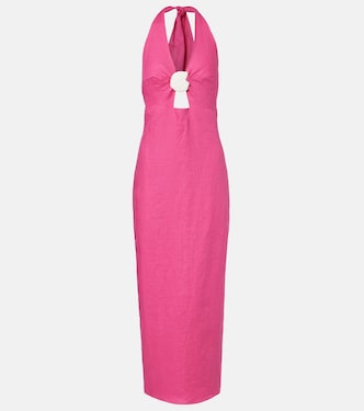 Orly cutout linen midi dress | Cala de la Cruz