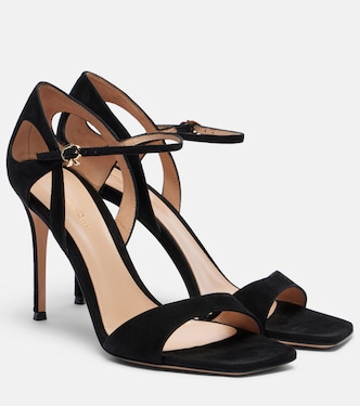 Sandales slingback en daim | Gianvito Rossi