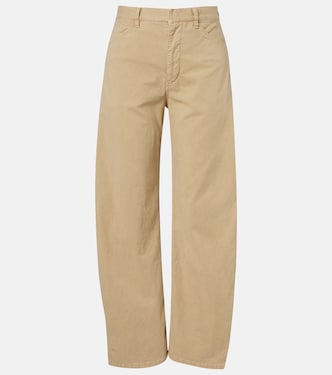 Tribeca cotton twill barrel-leg pants | Nili Lotan