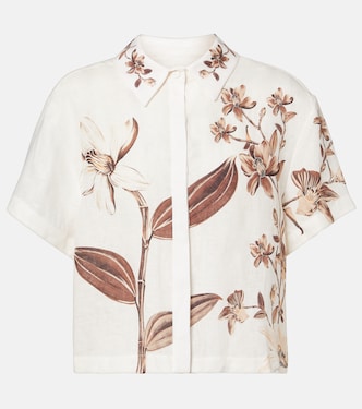 Virtuosa floral linen shirt | Agua by Agua Bendita