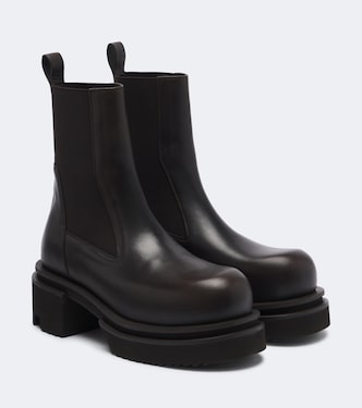 Beatle leather platform Chelsea boots | Rick Owens