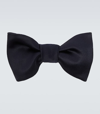 Cotton and silk satin bow tie  | Brunello Cucinelli