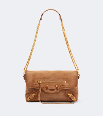 Le City suede shoulder bag | Balenciaga