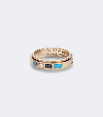 Possession Vibrant Palace 18kt rose gold ring with gemstones | Piaget