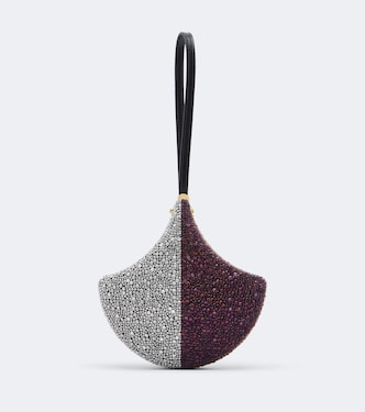 Ginkgo crystal-embellished clutch | Bvlgari