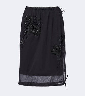 Embellished midi skirt | Prada