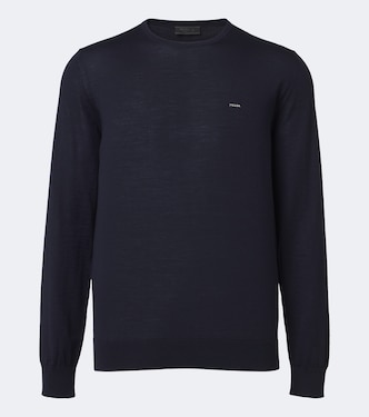 Logo virgin wool sweater | Prada