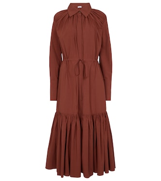 Samira cotton shirt dress | Deveaux New York