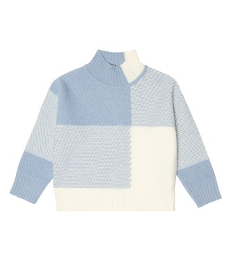 Pull en laine mélangée à carreaux | Woolrich Kids