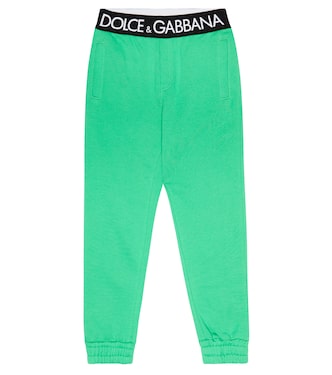 Logo cotton jersey sweatpants | Dolce&Gabbana Kids
