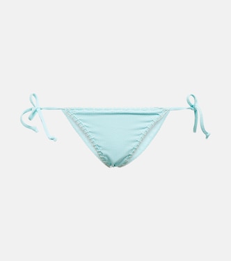 Embroidered mid-rise bikini bottoms | Marysia
