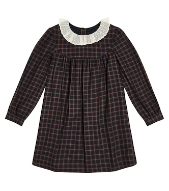 Tamiko checked cotton dress  | Bonpoint