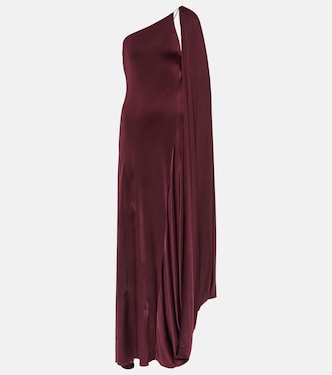 One-Shoulder-Robe aus Satin | Stella McCartney