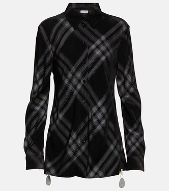 Burberry Check velvet shirt | Burberry