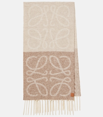 Anagram alpaca and wool-blend scarf | Loewe
