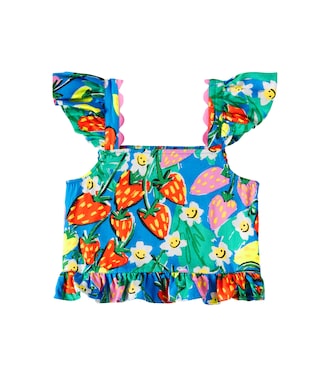 Printed shirred top | Stella McCartney Kids