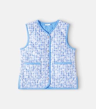 Gingham reversible quilted vest | Polo Ralph Lauren Kids
