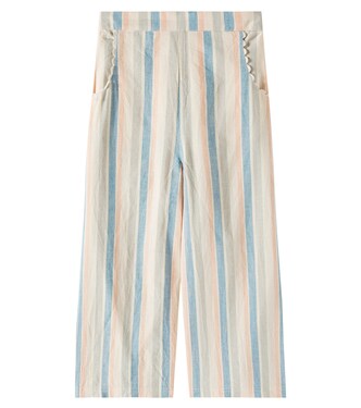 Flor striped cotton and linen pants | Louise Misha