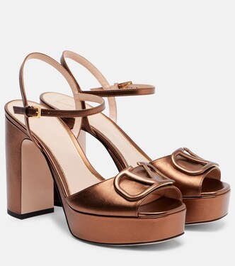 VLogo Signature platform sandals | Valentino Garavani