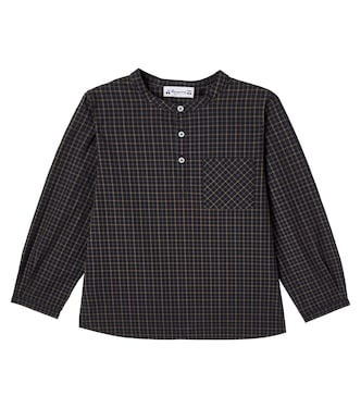 Artiste checked cotton poplin shirt | Bonpoint