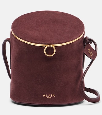 La Canette Small suede bucket bag | Alaïa