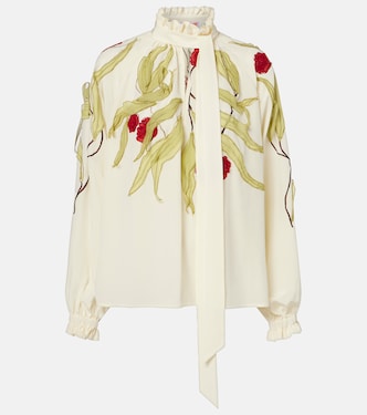 Schluppenbluse Cerere aus Seide | La DoubleJ