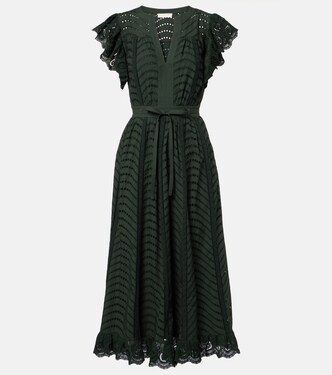 Olga broderie anglaise cotton midi dress | Ulla Johnson