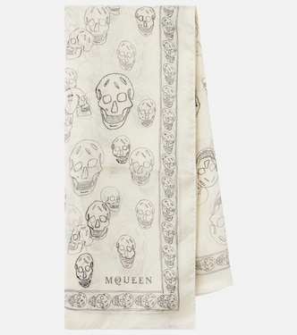 Printed silk scarf | McQueen