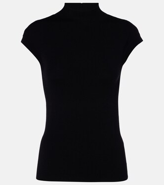 Ribbed-knit virgin wool top | Jardin des Orangers