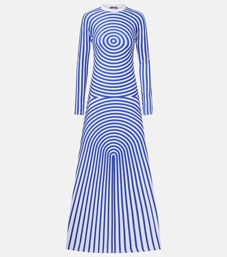 Printed jersey maxi dress | Jean Paul Gaultier