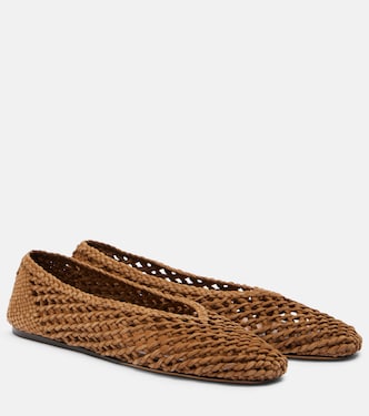 Regency woven suede ballet flats | Le Monde Béryl
