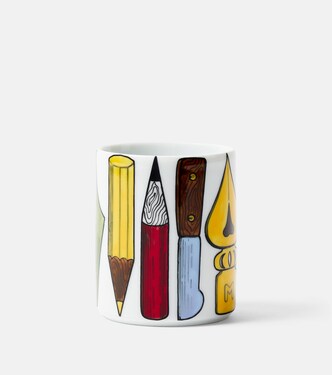 Strumenti Scrittura porcelain pen pot | Fornasetti