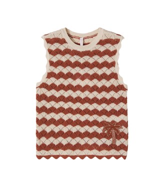 Aster pointelle cotton and linen-blend vest | Zimmermann Kids