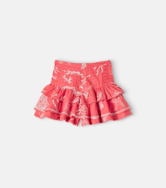 Alizee printed cotton skort | Poupette St Barth Kids