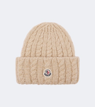 Cable-knit alpaca and wool-blend beanie | Moncler