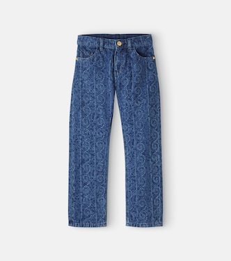 Jean straight à imprimé | Versace Kids