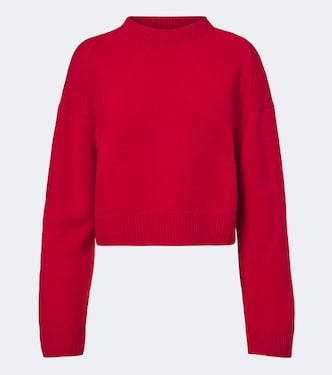Marcela cropped wool and cashmere sweater | Fforme