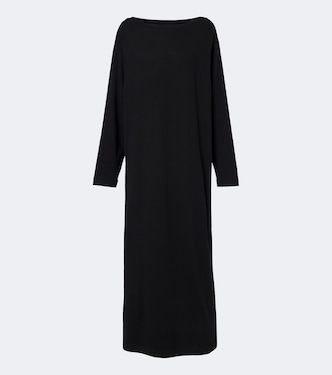 N°503 Pillar cotton and cashmere maxi dress | Extreme Cashmere