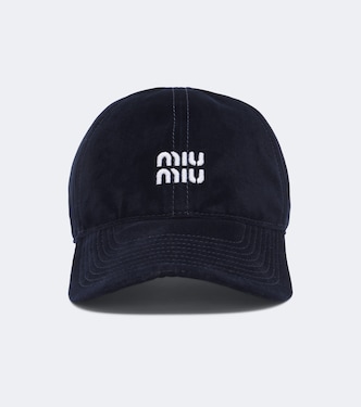 Logo velvet baseball cap | Miu Miu