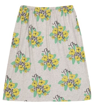 Ladybug floral cotton-jersey skirt | The Animals Observatory