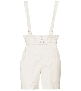 Effie linen and cotton suspender shorts | Isabel Marant