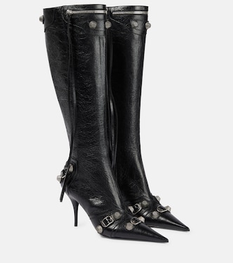 Cagole leather knee-high boots | Balenciaga