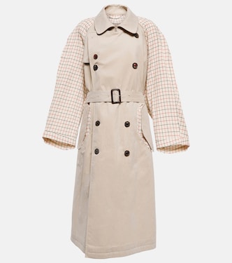 Paneled cotton-blend trench coat | Maison Margiela
