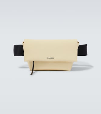 Leather-trimmed canvas belt bag | Jil Sander
