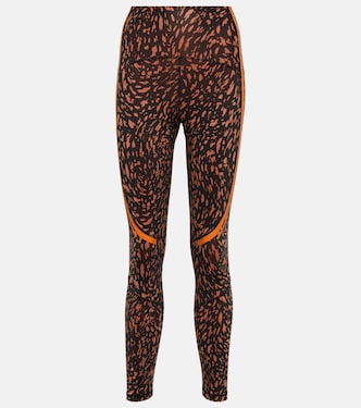 High-rise printed leggings | Adidas by Stella McCartney