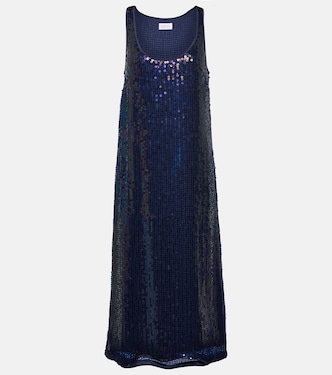 Alena sequined midi dress | Velvet
