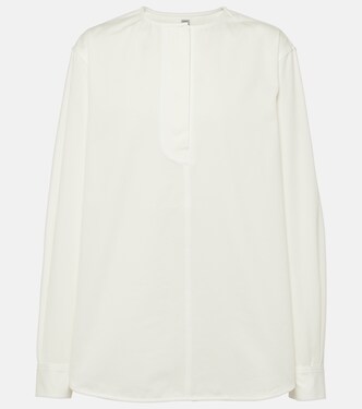 Cotton twill blouse | Toteme