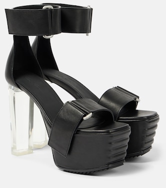 Leather platform sandals | Rick Owens